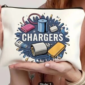 ✨️3 FOR 28✨️ 🆕️🔋CANVAS CHARGERS STORAGE BAG🔋